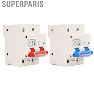 Superparis DC Circuit Breaker 2P DZ47Z 125 100A DIN Rail Miniature for Solar PV System Electrical Equipment 1000V