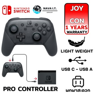 COINSคืน15%⚡FB9JMZV6⚡ NINTENDO SWITCH PRO CONTROLLER BLACK STANDARD JOY PRO ของแท้