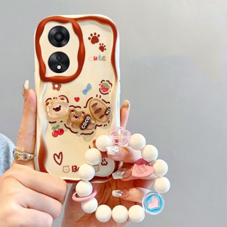 การ์ตูน เคส For Apple IPhone 12 11 Pro Max XR X XS XSMAX iPhone11 iPhoneXR iPhoneX iPhoneXS ถือลูกปัดเชือก เคสมือถือ 3D Carrying Hand Rope Beads Happy Cute Flower Rabbit Bear Kulomi Frog Soft TPU Case