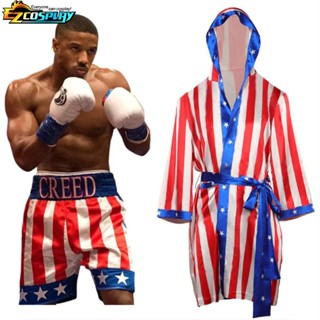 Creed3 Adonis Creed ชุดคอสเพลย์ ชุดเสื้อคลุม เข็มขัด ปาร์ตี้ฮาโลวีน