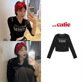 [SR-STUDIO] Calie Han พร้อมส่ง เสื้อกันหนาวแขนยาว ผ้าตาข่าย พิมพ์ลาย Kim Tae Yeon แฟชั่นฤดูร้อน