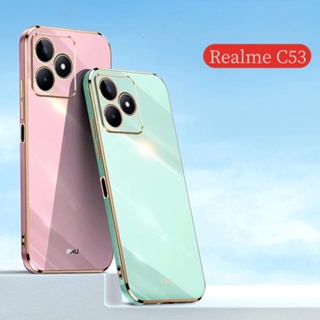 เคสโทรศัพท์มือถือ ซิลิโคนนิ่ม ชุบไฟฟ้า 6D สําหรับ Realme C53 C 53 Nfc Narzo N53 N 53 C55 RealmeC53Nfc NarzoN53