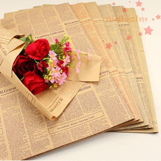 MALCOLM กระดาษห่อช่อดอกไม้ ของขวัญวันวาเลนไทน์ ภาษาอังกฤษ DIY