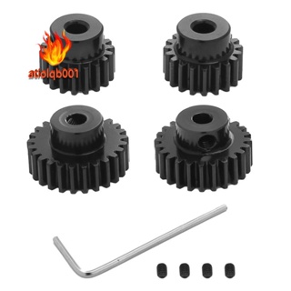 เฟืองเกียร์โลหะ 18T 19T 23T 24T อุปกรณ์เสริม สําหรับ Tamiya TT01 TT02 TB02 TA05