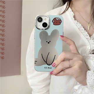 เคสโทรศัพท์มือถือ ซิลิโคน กันกระแทก ลายหมีน่ารัก สําหรับ Iphone 12 11 13 14 PRO MAX 14 13ProMax 12 13pro 11 14pro