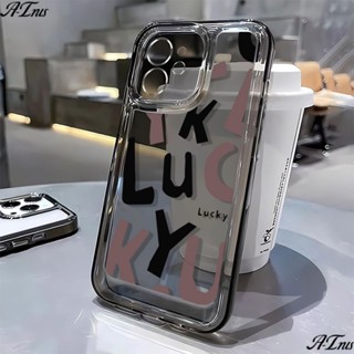 ใหม่ เคสโทรศัพท์มือถือนิ่ม ลายการ์ตูนตัวอักษร EKUA เรียบง่าย สําหรับ Iphone Apple 13 8p 14Promax 1211 7