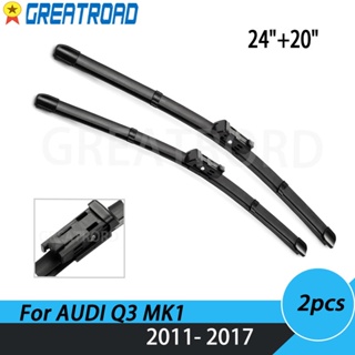 ใบปัดน้ําฝนกระจกหน้ารถยนต์ LHD 24 นิ้ว + 20 นิ้ว สําหรับ AUDI Q3 MK1 2011-2017