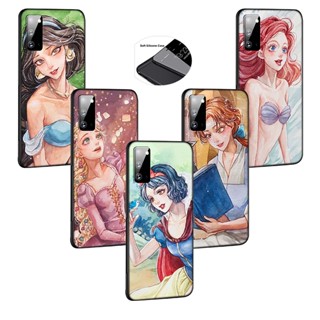 เคสโทรศัพท์มือถือนิ่ม ลายการ์ตูนเจ้าหญิงดิสนีย์ Ariel Belle Cinderella สําหรับ Motorola Moto Moto G9 Play Plus Power E7 G 5G LFW34