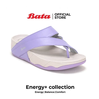 [สินค้าใหม่ New Arrival] Bata Energy+ รองเท้าแตะลำลองแฟชั่นใส่สบาย ยอดฮิต รุ่นเบลล่า สำหรับผู้หญิง สีม่วง รหัส 5719945