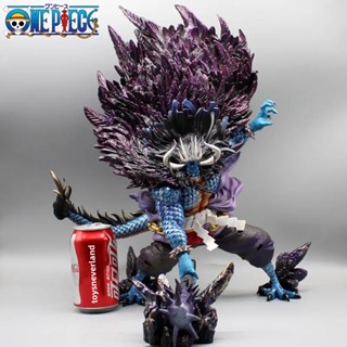 ฟิกเกอร์ One Piece Man Beast Form Four Emperors Kaidou GK Thunder BaGua Pvc ขนาด 45 ซม.