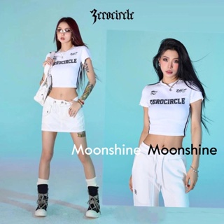 Moon เสื้อครอป เสื้อแฟชั่นผู้หญิง y2k สีพื้น สําหรับผู้หญิง ใส่ไปคลับ ปาร์ตี้ 2023 NEW Jl1026