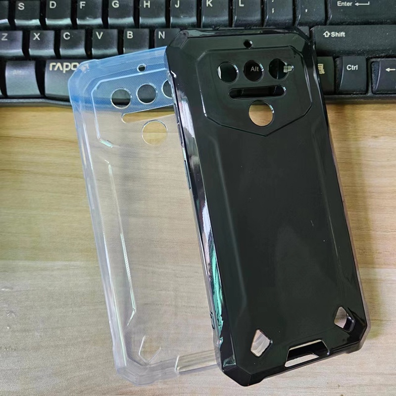 กรณีTPUสําหรับOukitel WP23 เคสโทรศัพท์ซิลิโคนอ่อนนุ่มบางเฉียบสีดํากรณีโปร่งใสสําหรับOukitel WP 23 เก
