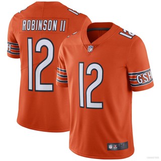 Yp2 เสื้อยืดลําลอง แขนสั้น พิมพ์ลายฟุตบอล NFL Chicago Bears Allen Robinson สีส้ม สําหรับผู้ชาย เหมาะกับการเล่นกีฬา PY2