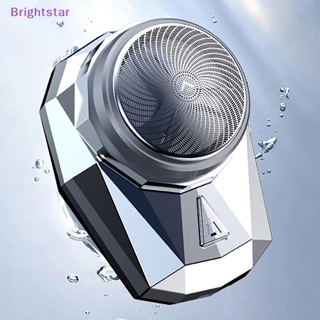 Brightstar มีดโกนหนวดไฟฟ้า ขนาดเล็ก แบบพกพา ชาร์จ USB ล้างทําความสะอาดได้ สําหรับผู้ชาย