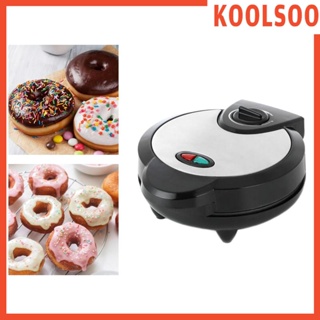 [Koolsoo] Donut Maker Machine Waffle Doughnut Machine Double Sided Heating Nonstick Kids Friendly Baking Tool Breakfast Machine for DIY Commercial Use