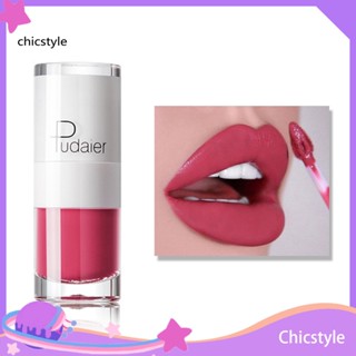 Chicstyle ลิปสติก เนื้อลิขวิด เบาสบาย ติดทนนาน เซ็กซี่ สีแดง สําหรับผู้หญิง 3 กรัม