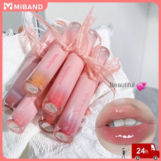 พร้อมส่ง Pinkyfocus Liquid Lipstick Set Lip Blam 6 Color Lightweight Moisturizing Waterproof Long Lasting Non Sticky Mirror Lip Tint Lip Golss Female Summer