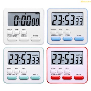 นาฬิกาจับเวลาดิจิตอล หน้าจอ LCD ขนาดใหญ่ แบบพกพา สําหรับทําอาหาร