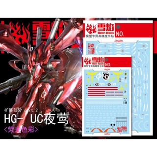 Xueyan HG-41 CU HG Nightingale EXPANSION SET ชุดรูปลอกสไลด์น้ําเรืองแสง