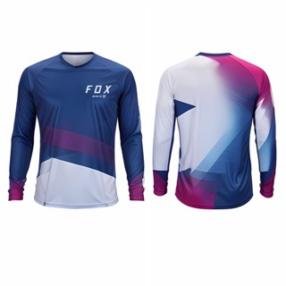 เสื้อกีฬาแขนสั้น ลายทีมวิบาก Downhill Bat Fox Jersey Enduro DH สําหรับขี่จักรยานเสือภูเขา