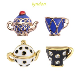 Lyndon สร้อยคอยาว จี้รูปถ้วยชากาแฟ ล็อกเก็ต เครื่องประดับ ของขวัญวันวาเลนไทน์