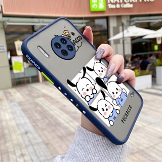 สําหรับ Huawei Mate 30 Pro Mate 30 Lite เคสการ์ตูนน่ารัก Pochacco Frosted ใส ขอบสี่เหลี่ยม เคส รูปแบบ ซิลิโคน กันกระแทก เคสป้องกัน