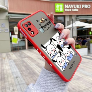 เคสซิลิโคนใส ขอบสี่เหลี่ยม กันกระแทก ลายการ์ตูน Pochacco น่ารัก สําหรับ Infinix Hot 10 Play Hot 11 Play X688C