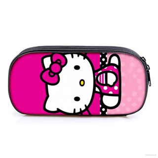 Hobby Sanrio กล่องดินสอ มีซิป ชั้นเดียว ลายการ์ตูน Hello Kitty น่ารัก ความจุขนาดใหญ่ เครื่องเขียน สําหรับนักเรียน