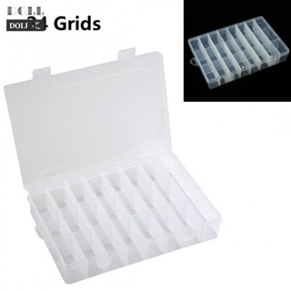 ⭐24H SHIPING ⭐1* Storage Box 24 Grids Plastic Clear Storage Box ,19*12.5*3.5cm For Craft-Parts