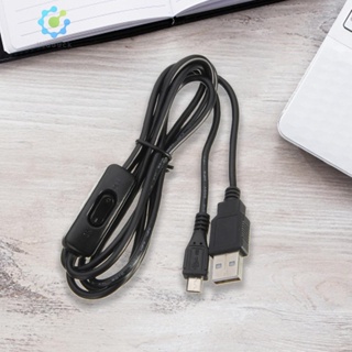 สายเคเบิล Micro USB พร้อมอะแดปเตอร์พาวเวอร์ซัพพลาย เปิด ปิด สําหรับโคมไฟ USB พัดลมตั้งโต๊ะ [Hidduck.th]