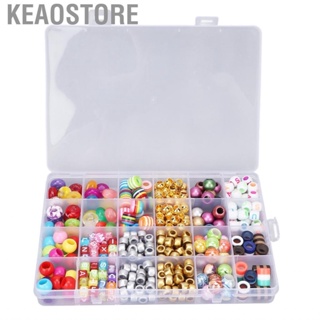 Keaostore Hair Braiding Beads  395pcs Beard Bead Colorful Plastic Fashionable for Dating Gathering Festival Party Necklace DIY