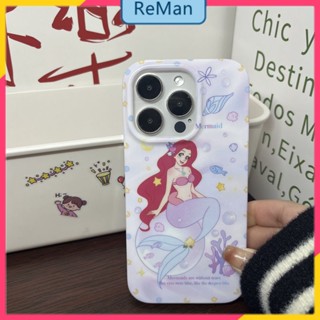 เคสโทรศัพท์มือถือ แบบสองชั้น ลายนางเงือกใต้น้ํา และเพชร หรูหรา สําหรับ Apple Iphone 14Promax 12 13 14Promax 14plus 13 12pro 11 pro max Xr Xs max 7 8 Plus 13 pro max 13 1212pro 11promax