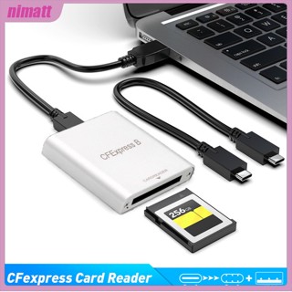 Ni Cfexpress อะแดปเตอร์การ์ดรีดเดอร์ Type B Usb3.1 Gen2 10Gbps 1DX3 พร้อมไฟแสดงสถานะ LED