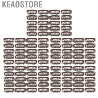 Keaostore 100pcs 6  U Shape Snap Clips For Hair Extensions Wig 3.2cm