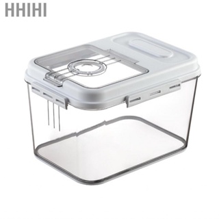 Hhihi Rice Dispenser Bin  Magnetic Lid Container Multifunctional for Pet  Storage
