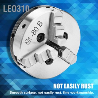 Leo310 SANOU K01-80B หัวจับเครื่องกลึงแบบแมนนวล 3 ขากรรไกร เส้นผ่านศูนย์กลาง 80 มม