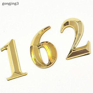 Gongjing3 สติกเกอร์ตัวเลข 7 ซม. สไตล์โมเดิร์น สําหรับติดตกแต่งประตูบ้าน