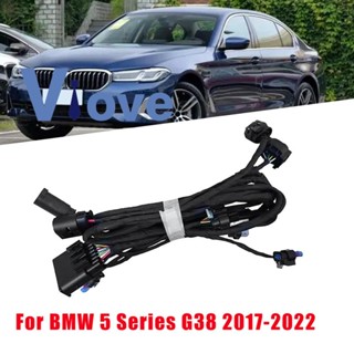 ชุดสายไฟติดกันชนหน้ารถยนต์ สําหรับจอดรถ 61128706662 สีดํา สําหรับ BMW 5 Series G38 528Li 530LiX 540Li 2017-2022