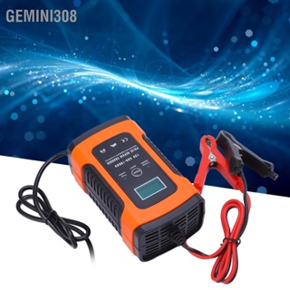  Gemini308 เครื่องชาร์จแบตเตอรี่อัจฉริยะอัตโนมัติ 3 ระดับ จอแสดงผล LCD เครื่องชาร์จมัลติฟังก์ชั่น AC100‑240V