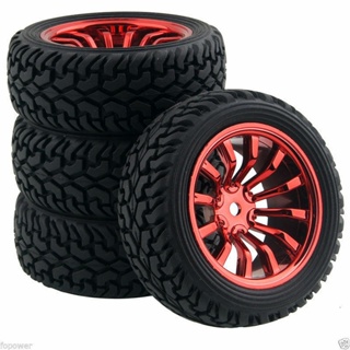 RC 717-8019 Rally Tires &amp; Wheel Rims Offset:6mm For  HSP 1:10 On-Road Rally Car