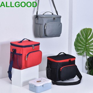 Allgoods กระเป๋าสะพายไหล่ กระเป๋าปิกนิก ใส่เครื่องดื่ม มีซิป แบบพกพา ของใช้บนโต๊ะอาหาร เหมาะกับการเดินทาง ตั้งแคมป์ ปิกนิก สําหรับผู้หญิง