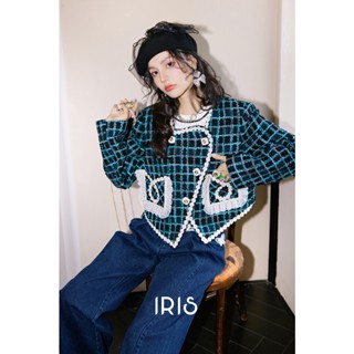 [สินค้าลิขสิทธิ์แท้] IRIS BOUTIQUE IJ2371159-IP2371138 Thames Jacket /  high waist jeans เสื้อแจ๊คเก็ต กางเกงยีนส์เอวสูง