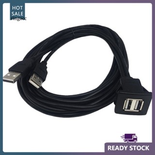 Rga 1 เมตร พอร์ตคู่ USB20 ตัวผู้ เป็น ตัวเมีย รถ แดชบอร์ด เมาท์ ขยาย สายเคเบิล อะแดปเตอร์