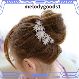 MELODYGOODS1 หวีผม ประดับเพชร คริสตัล ดอกไม้