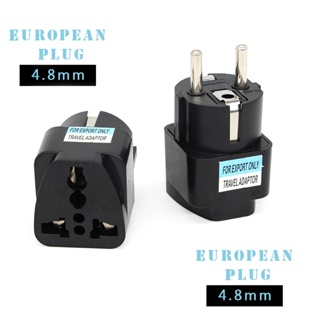 อะแดปเตอร์ซ็อกเก็ตปลั๊ก UK US AU EU เป็นเยอรมนี ยุโรป 2 Pin แบบพกพา 1 ชิ้น 2 ชิ้น