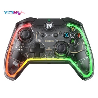 Bigbig WON C1 Lite อุปกรณ์ควบคุมเกม แบบใช้สาย พร้อมไฟ RGB ปุ่มกดที่กําหนดเอง มาโคร เทอร์โบ ตัวควบคุมช็อตคู่ สําหรับ Switch PS4
