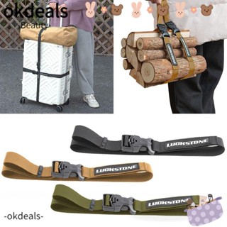 Okdeals สายคล้องกระเป๋าเดินทาง ผ้าไนล่อน พิมพ์ลาย คุณภาพสูง อุปกรณ์เสริม สําหรับตั้งแคมป์