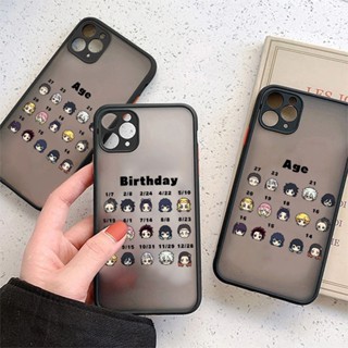 เคสโทรศัพท์มือถือ PC แข็ง ผิวด้าน ป้องกันเลนส์ ลายการ์ตูนดาบพิฆาตอสูร สําหรับ iPhone 14 Pro Max 13 12 Mini XR XS SE 2020