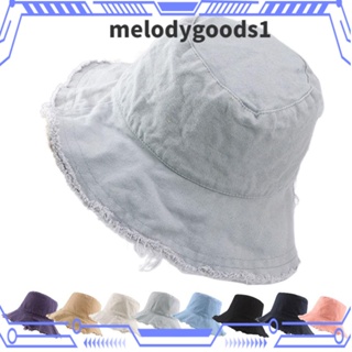 Melodygoods1 หมวกบักเก็ต ผ้าฝ้าย ป้องกันรังสียูวี ขนาดใหญ่ สําหรับผู้ชาย และผู้หญิง เหมาะกับการตกปลา เดินทางกลางแจ้ง