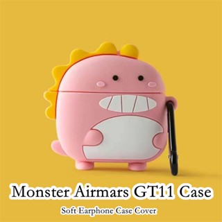 【Ĕϟ】เคสหูฟัง แบบนิ่ม ลายการ์ตูนเอเลี่ยน สุนัข สําหรับ Monster Airmars GT11 Airmars GT11